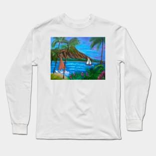 Aloha Diamond Head 11 Long Sleeve T-Shirt